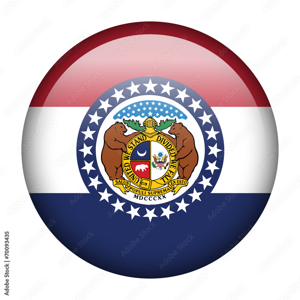 Flag Button - Missouri
