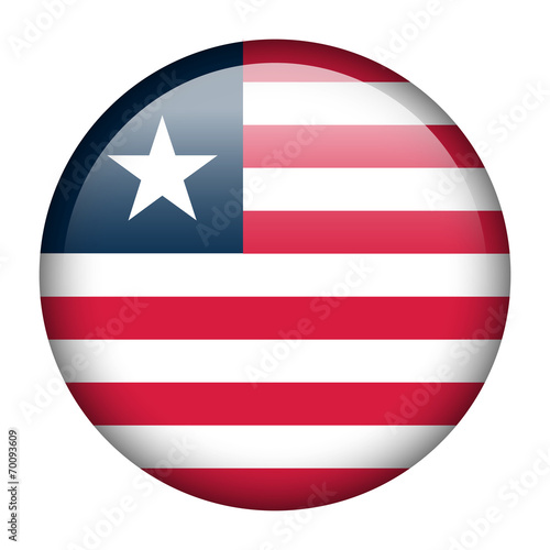 Liberia flag button
