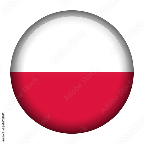 Poland flag button