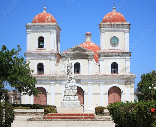 Konstfotografi San Fulgencio Church at Gibara, Holguin, Cuba.