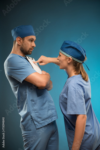 Konstfotografi Hard work of doctors