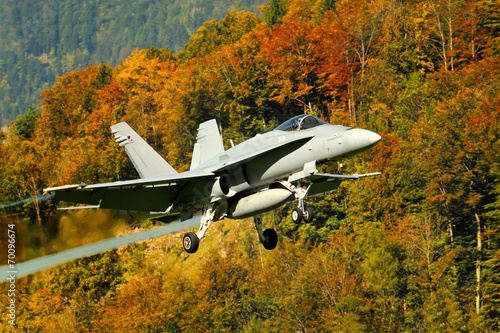 F-16, Krajobraz górski, Alpy, Szwajcaria,