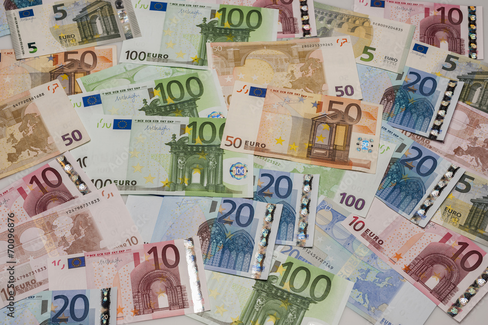 European banknotes, Euro currency from Europe, Euros. European banknotes, Euro currency from Europe, Euros.