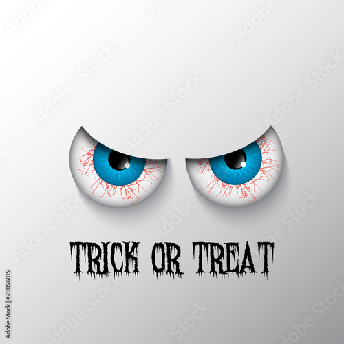 Halloween background with evil eyes
