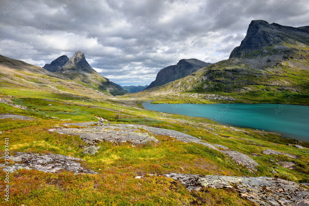 Norwegia , krajobraz wiejski Norwegia , krajobraz wiejski