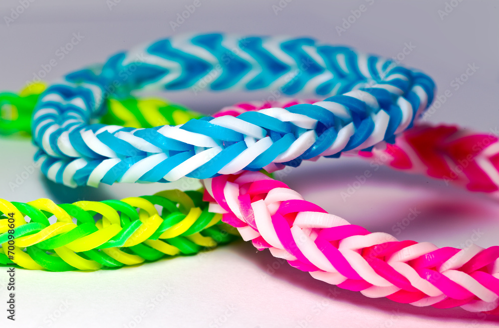 Loom Bänder / Armband aus Gummi! Stock Photo | Adobe Stock