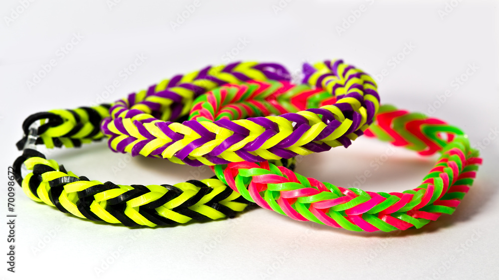 Loom Bänder / Armband aus Gummi! Stock-Foto | Adobe Stock