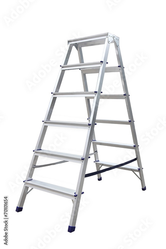 Aluminum metal step-ladder