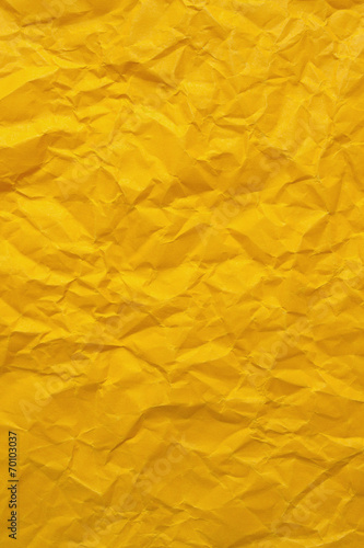 Yellow wrinkled paper
