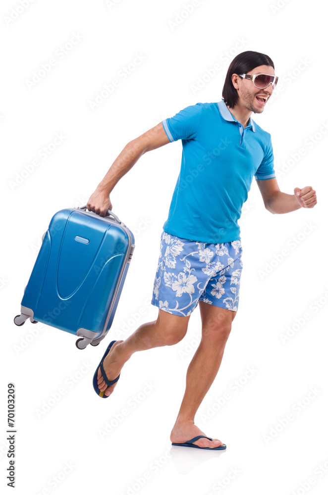 Travelling tourism concept isolated on white Travelling tourism concept isolated on white
