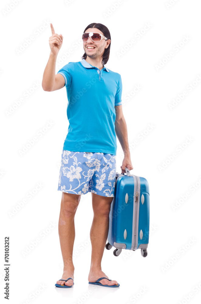 Travelling tourism concept isolated on white Travelling tourism concept isolated on white