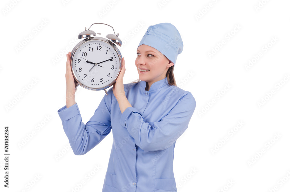 Woman doctor missing her deadlines Woman doctor missing her deadlines