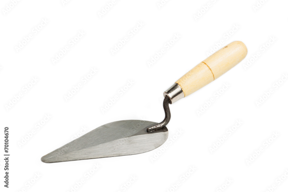 Trowel on isolated white background Trowel on isolated white background