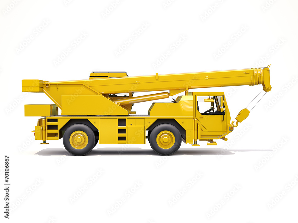 Obraz premium Truck Mounted Crane