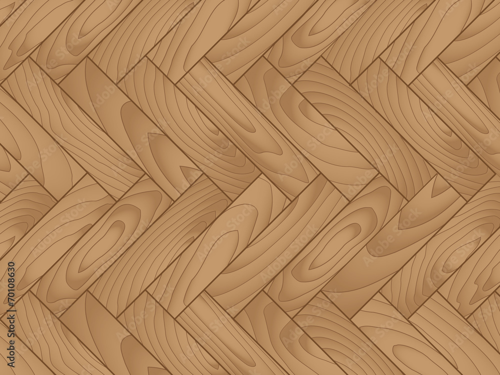 Wooden parquet floor with natural patterns - obrazy, fototapety, plakaty 