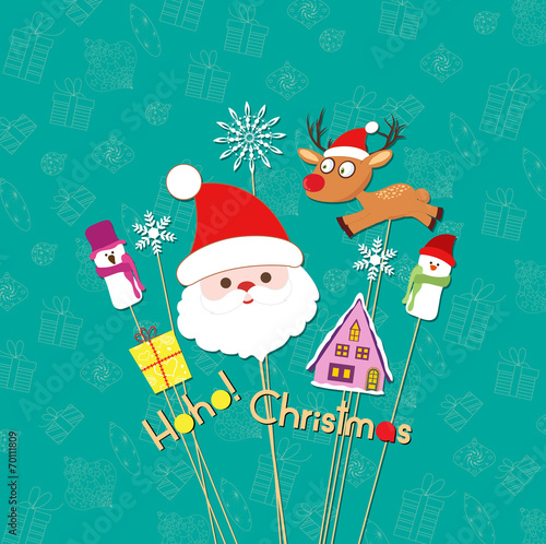 Christmas props card