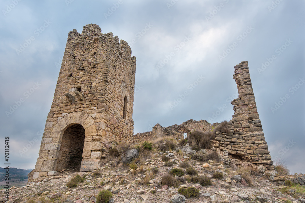 Ruinas del Castillo de Pradas. Teruel. España