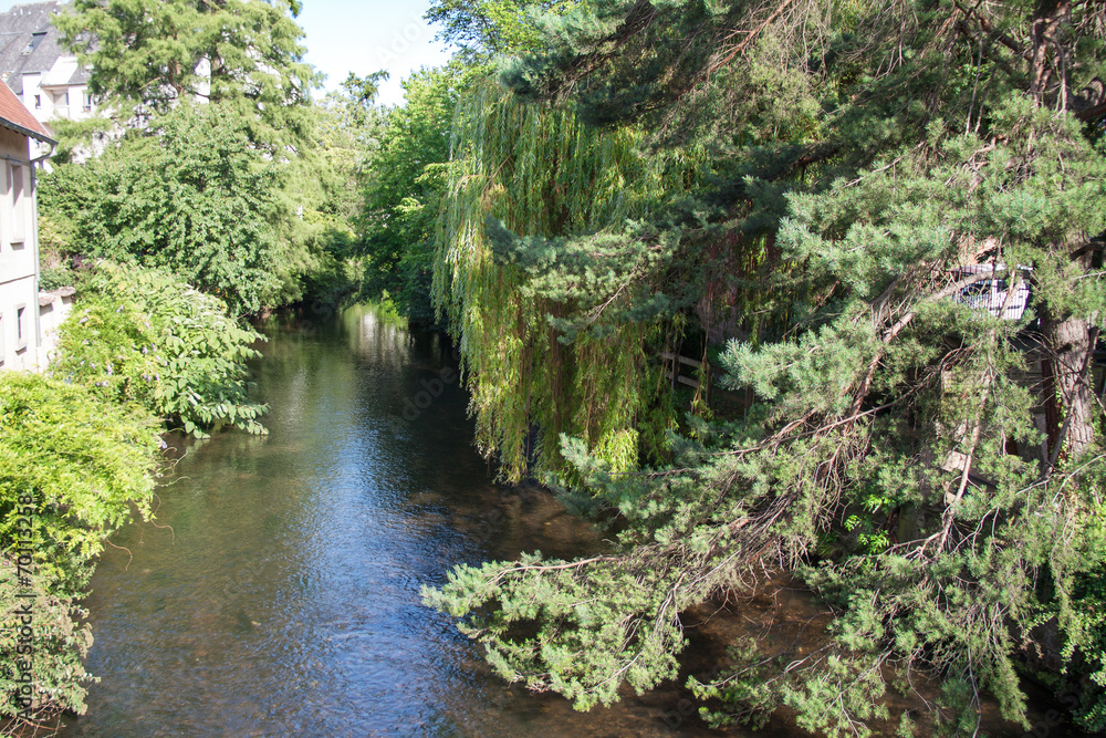 Les berges de la Zorn à Saverne, Alsace, Bas Rhin