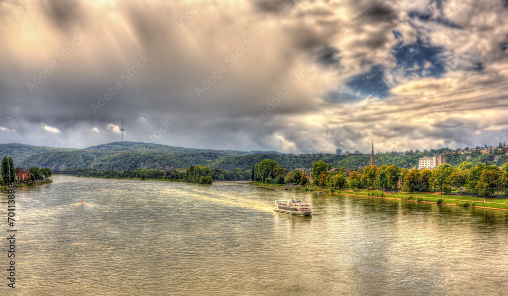 Rhine river near Koblenz, Germany