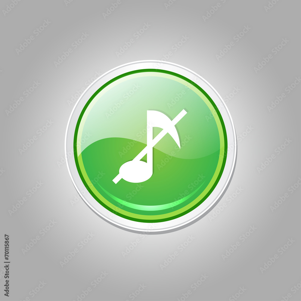 Mute Circular Vector Green Web Icon Button Mute Circular Vector Green Web Icon Button