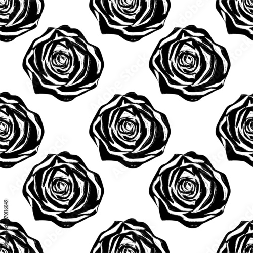 Rose seamless pattern