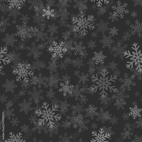 Snowflakes on dark background