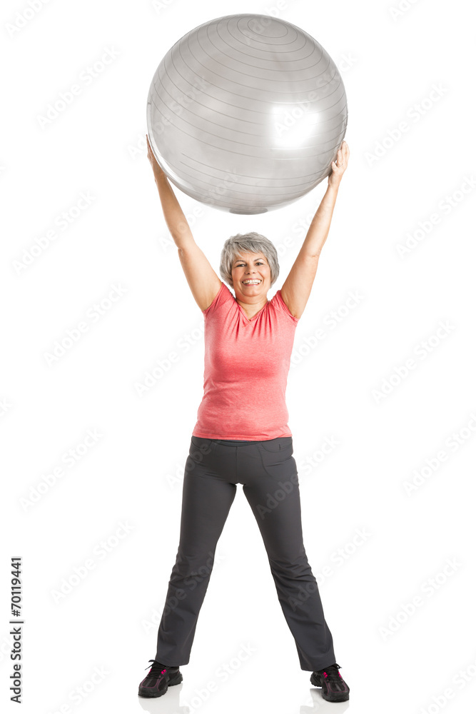 Fiitness old woman