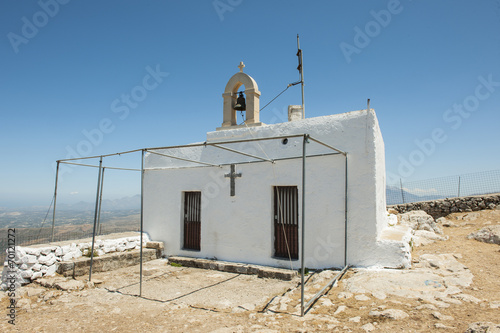 Kapelle Aghios Pneumatos auf dem Hügel "Vrissinas" bei Rethymnon, Kreta, Griechenland