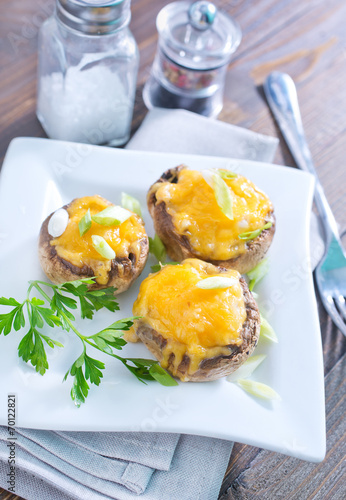 mushrooms with cheese