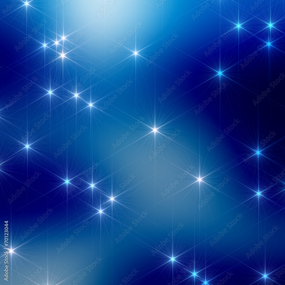 Fototapeta premium Christmas night sky, stars in the blur 8