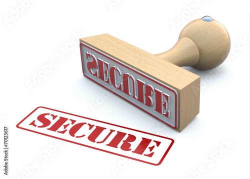 Rubber stamp-SECURE