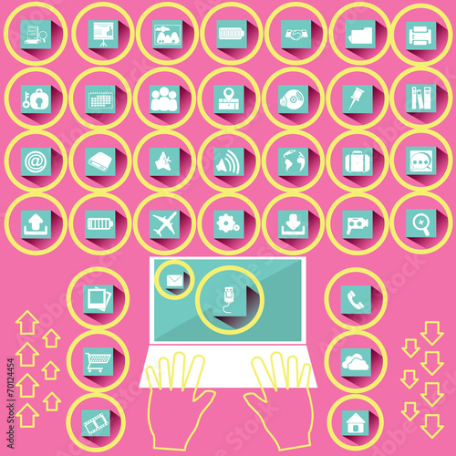 white office icons