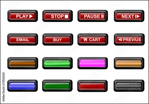 Obraz na plátně buttons
