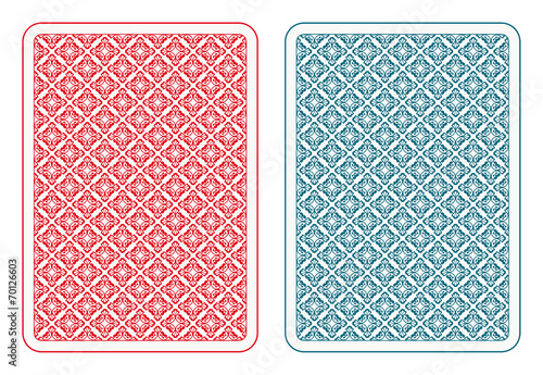Playing cards back alfa
