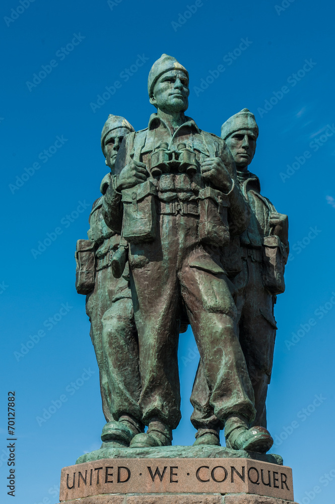 Naklejka premium Commando Memorial Spean Bridge close up