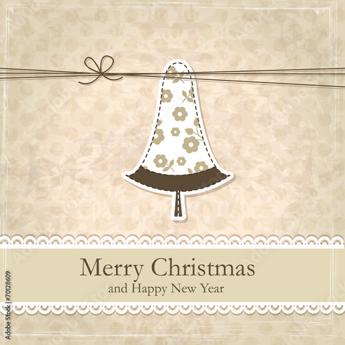 Grunge vintage Christmas background