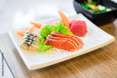 Japanese food sashimi set..