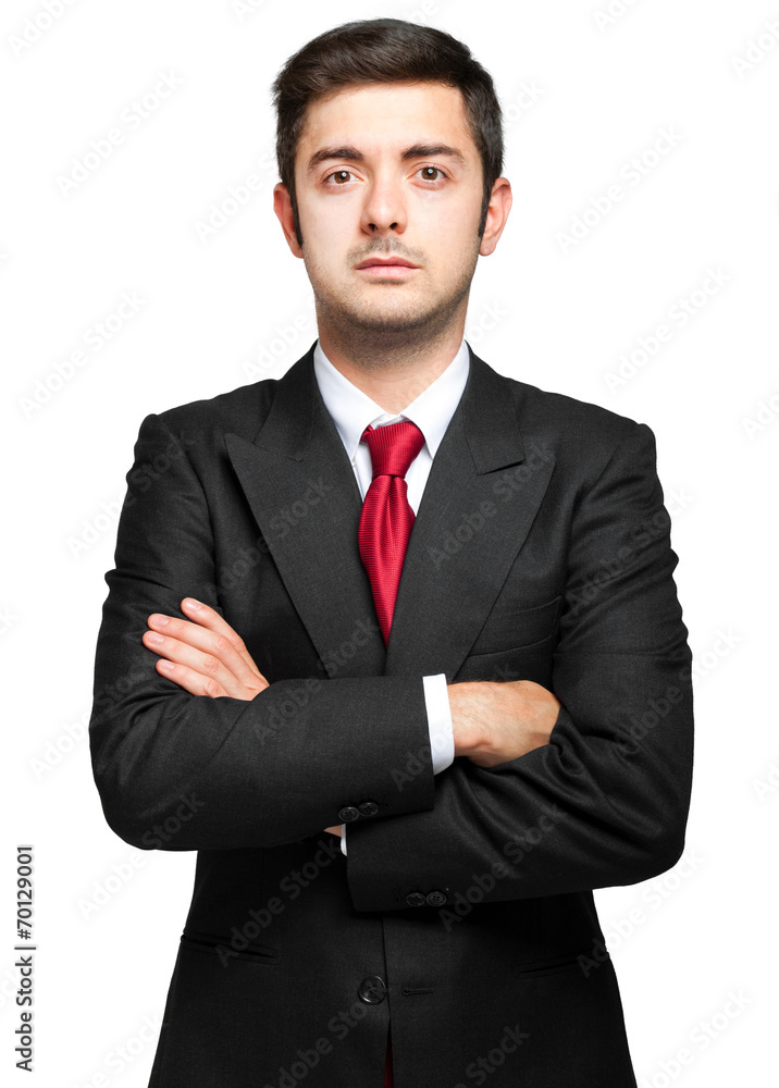 Young businessman with crossed arms Young businessman with crossed arms