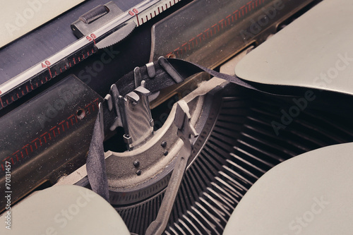 détail machine à écrire vintage