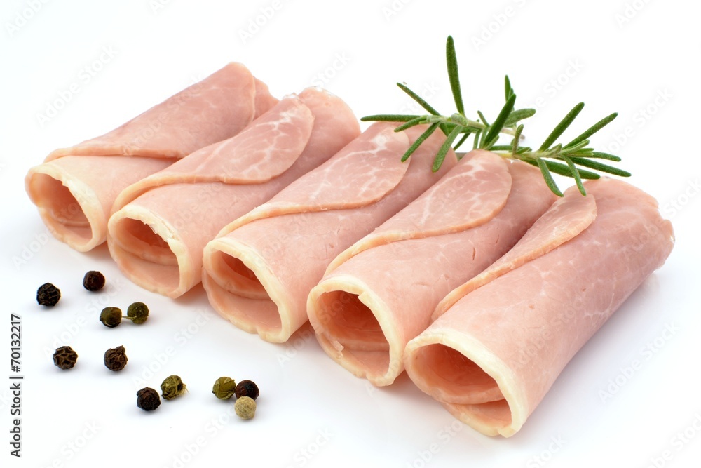 sliced ham