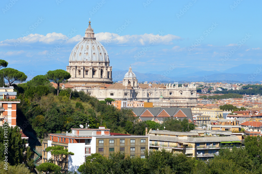 rome panorama and dome