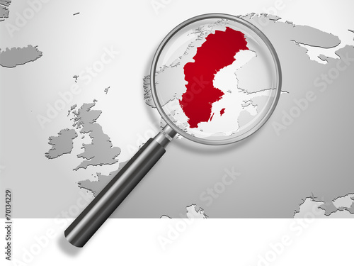 Landkarte *** Europa Schweden