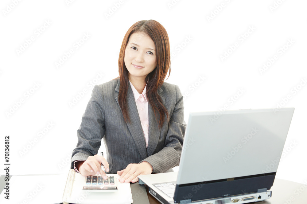 笑顔のOL 笑顔のOL