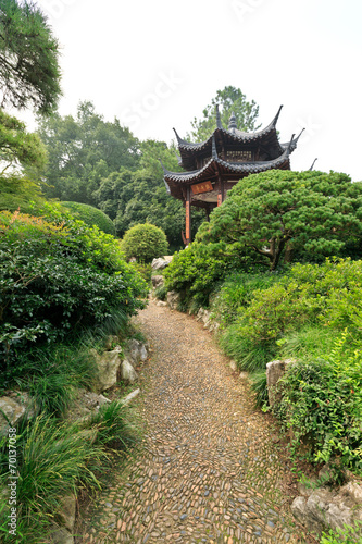 Traditional Chinese garden, in hangzhou