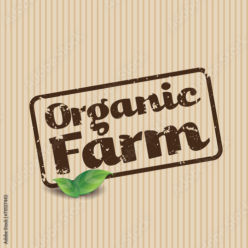 Organic Farm Fresh Healthy Food Eco Green Vector Concept