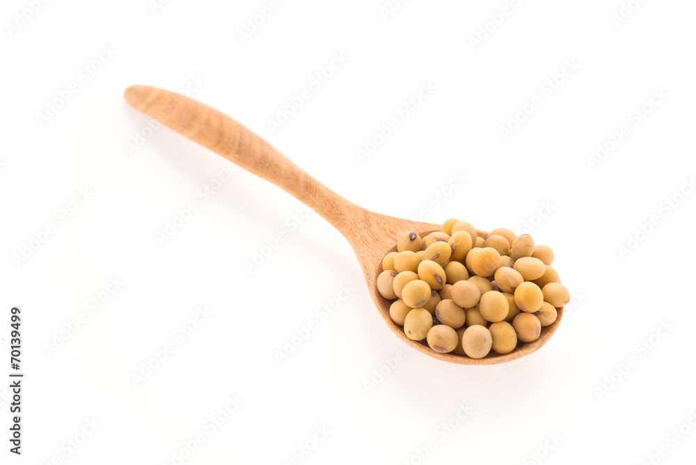 Soybean isolated on white background Soybean isolated on white background