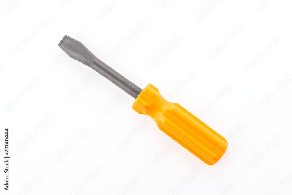 Screw driver isolated on white background Screw driver isolated on white background