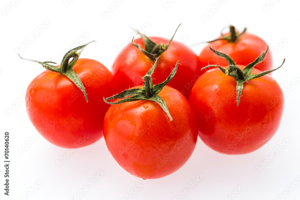 Tomato isolated on white