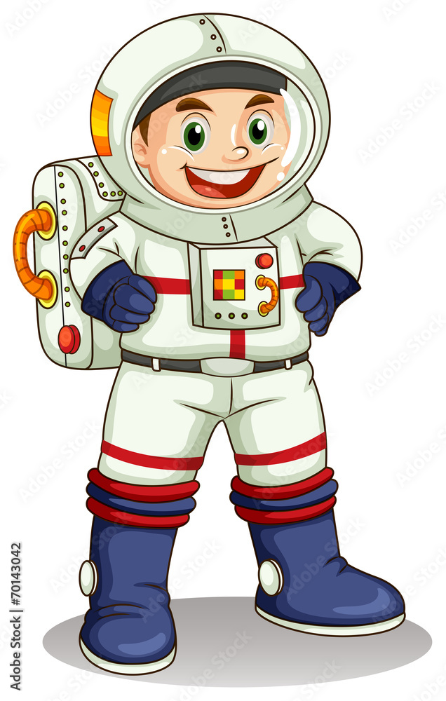 A happy astronaut A happy astronaut