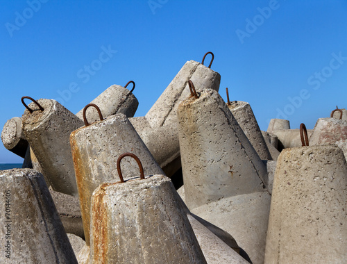 Breakwater in Venspils.